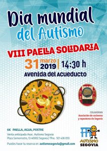 VIII Paella solidaria, acto en Segovia por el Día Mundial Autismo