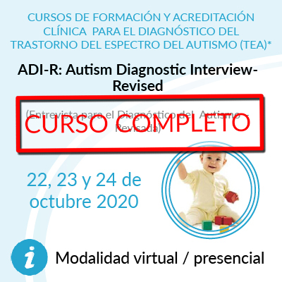 Formación en diagnóstico, curso ADI-R Curso completo